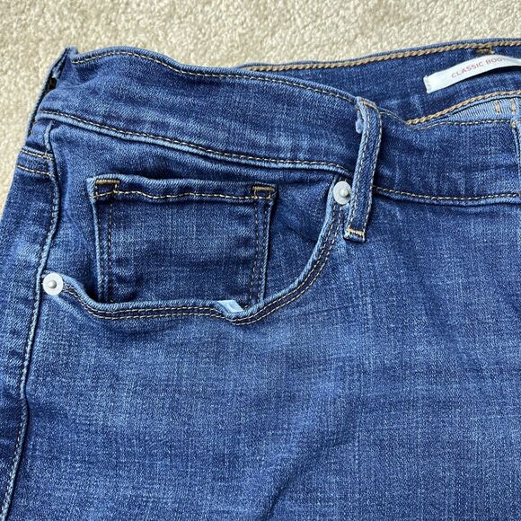 Levi's Classic Bootcut Jeans Women's Size 12 Blue denim‎ Stretch 34x28 - Picture 6 of 13